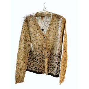 Sundance Wool Alpaca Blend Size Small Snap Button Closure Sweater